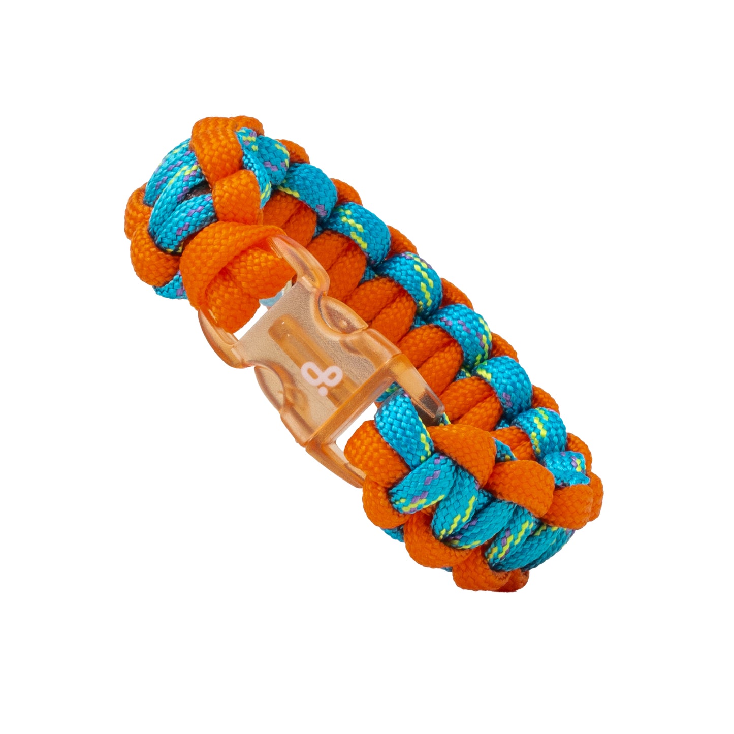 Pulsera Paracord Naranja Atómico - 16.5cm