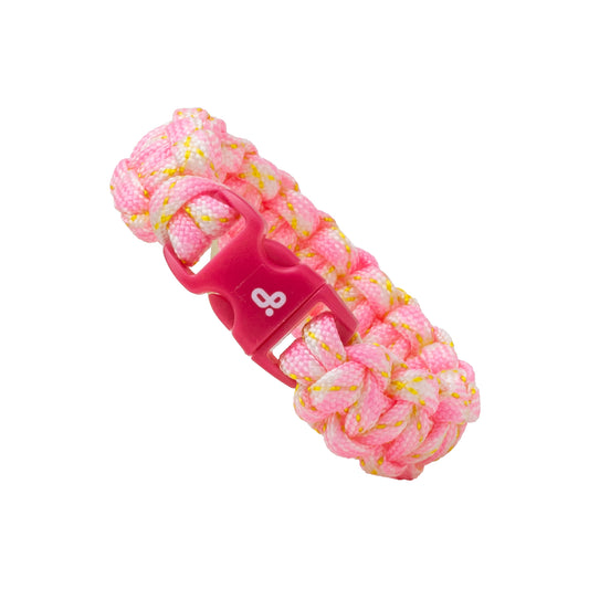 Pulsera Paracord Rosa Rayo - 16.5 cm
