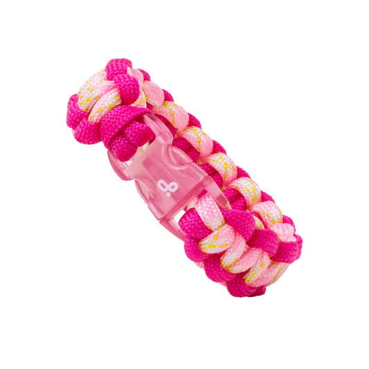 Pulsera Paracord Rosa Ácida 16.5 cm