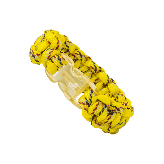 Pulsera Paracord Amarillo Twist - 16.5cm