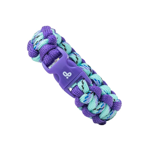 Pulsera Paracord Morado Atómico - 16cm