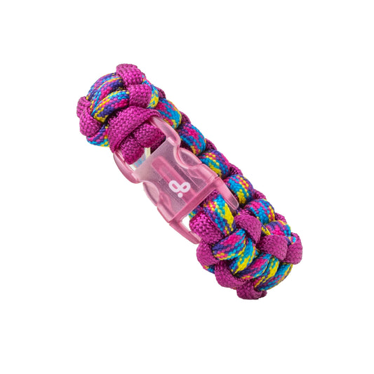 Pulsera Paracord Púrpura Pop - 16cm