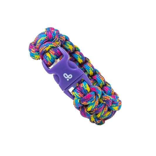Pulsera Paracord Morado Cósmico - 15.5cm