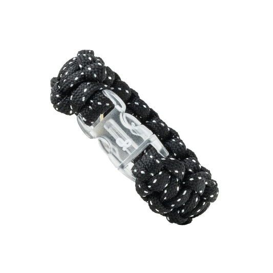 Pulsera Paracord Negro Espacial - 16cm
